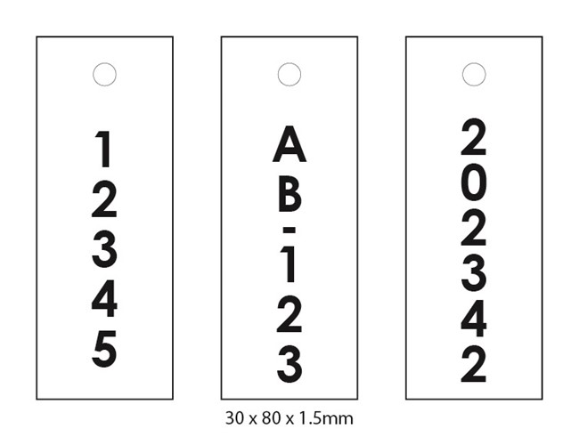 Plaquette d'identification d'arbre - 100 pcs